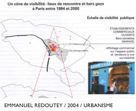 Emmanuel Redoutey - Paris Gay - Carte - Revue Urbanisme numero 337